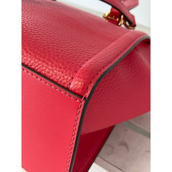 MICHAEL KORS WATERMELON COLOR PEBBLED LEATHER CROSSBODYBAG - Picture 9 of 16